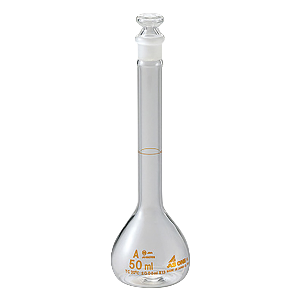 酸洗浄済メスフラスコ 50mL 2030-06-20