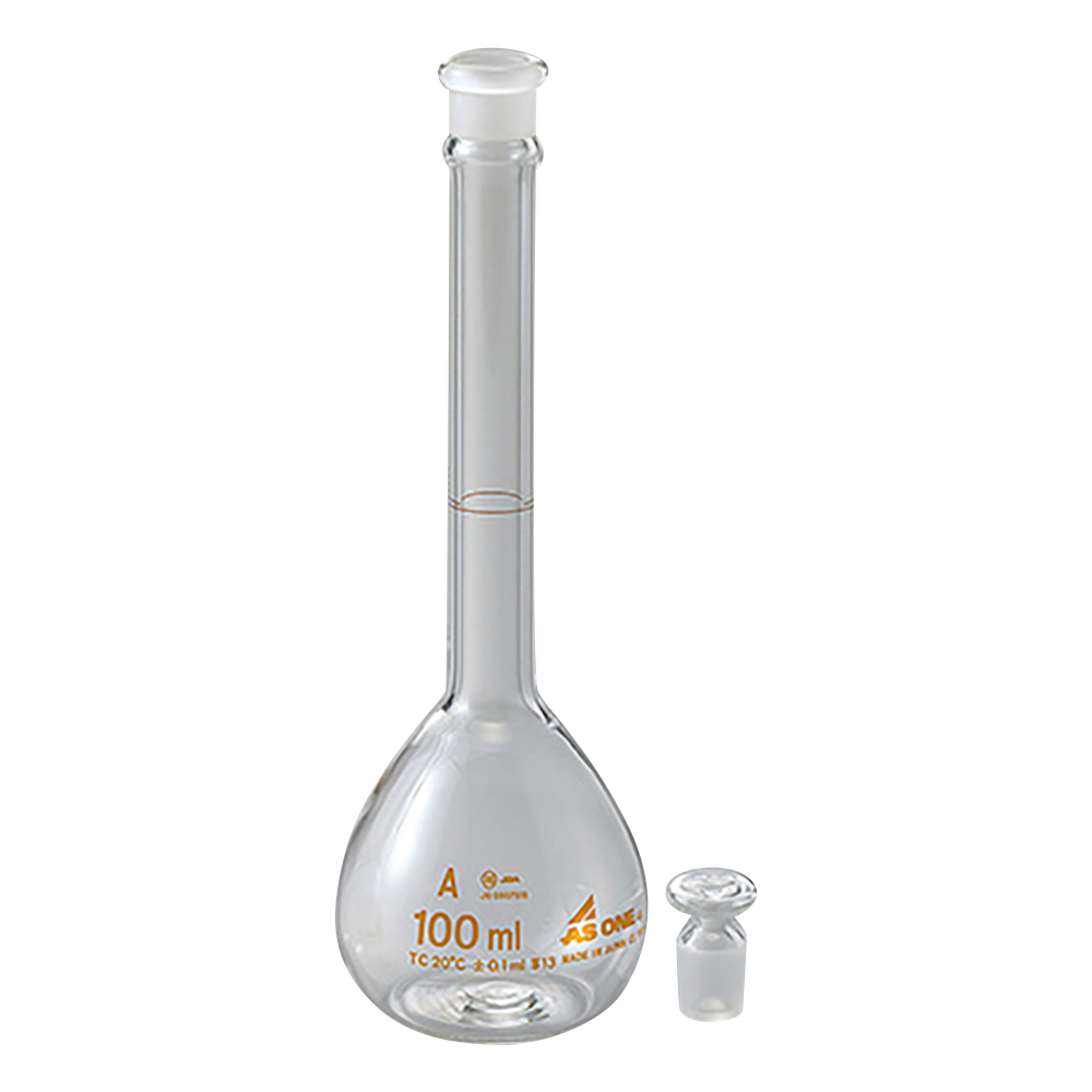 酸洗浄済メスフラスコ 100mL 2030-07-20