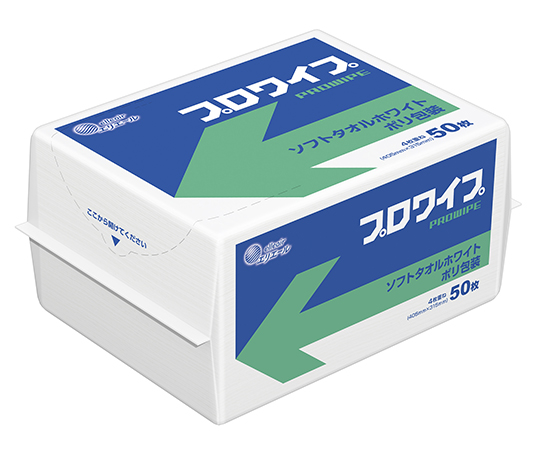 エリエール プロワイプ ソフトタオル ホワイトポリ包装 1箱（50枚×18袋入） 20703145