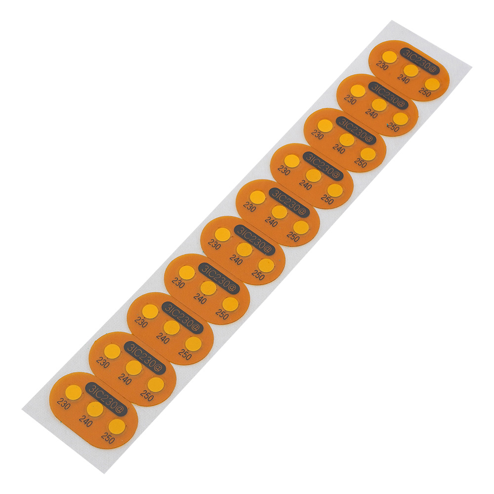 サーモピット3I@／3IC@（不可逆性・3温表示） 淡黄→黒 1箱（20枚入） 3IC230@