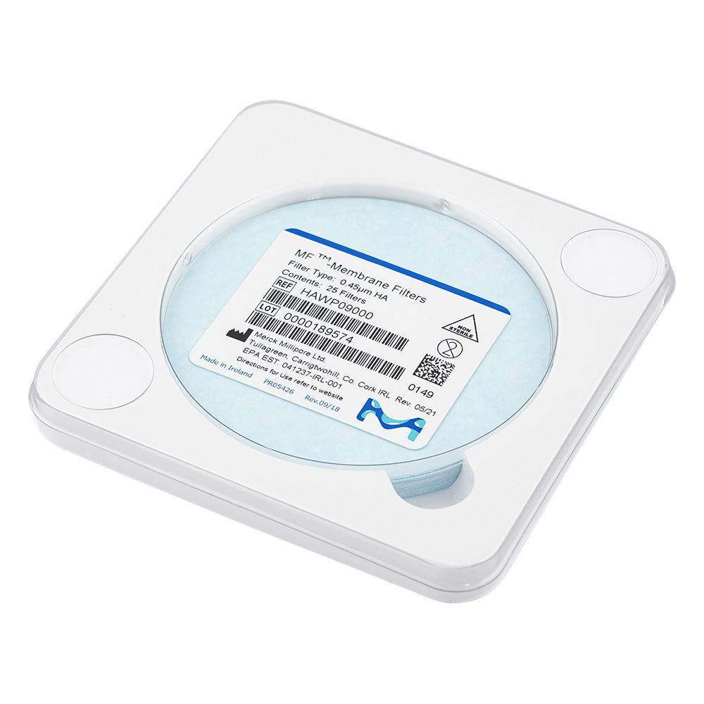 メンブレンフィルター（セルロース混合エステル） 0.45um×φ90mm 100枚入 HAWP09000