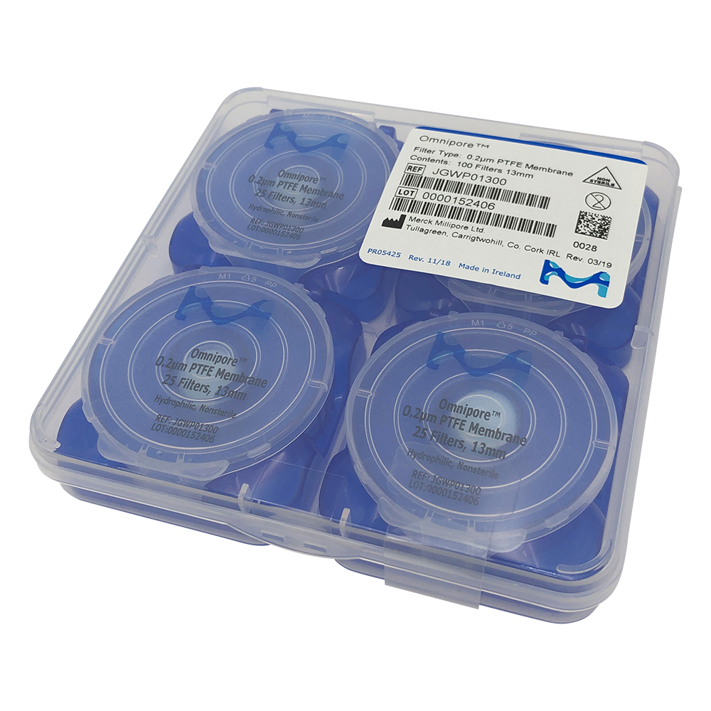 オムニポアTM メンブレン（水系、溶媒系両用） 0.2um×φ13mm 100枚入 JGWP01300