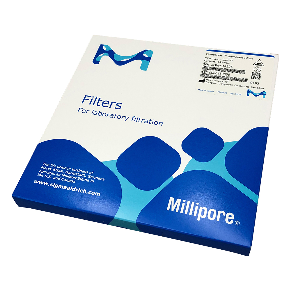 オムニポアTM メンブレン（水系、溶媒系両用） 0.2um×φ142mm 25枚入 JGWP14225