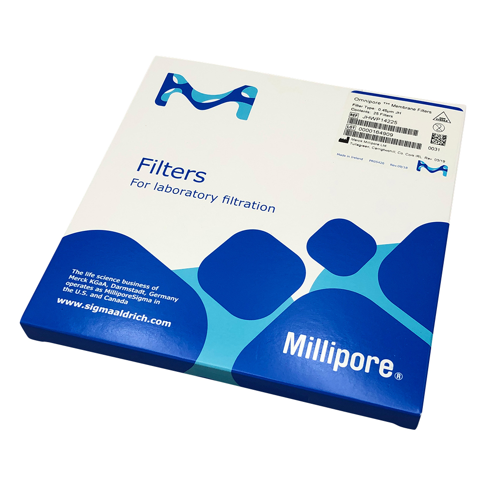 オムニポアTM メンブレン（水系、溶媒系両用） 0.45um×φ142mm 25枚入 JHWP14225