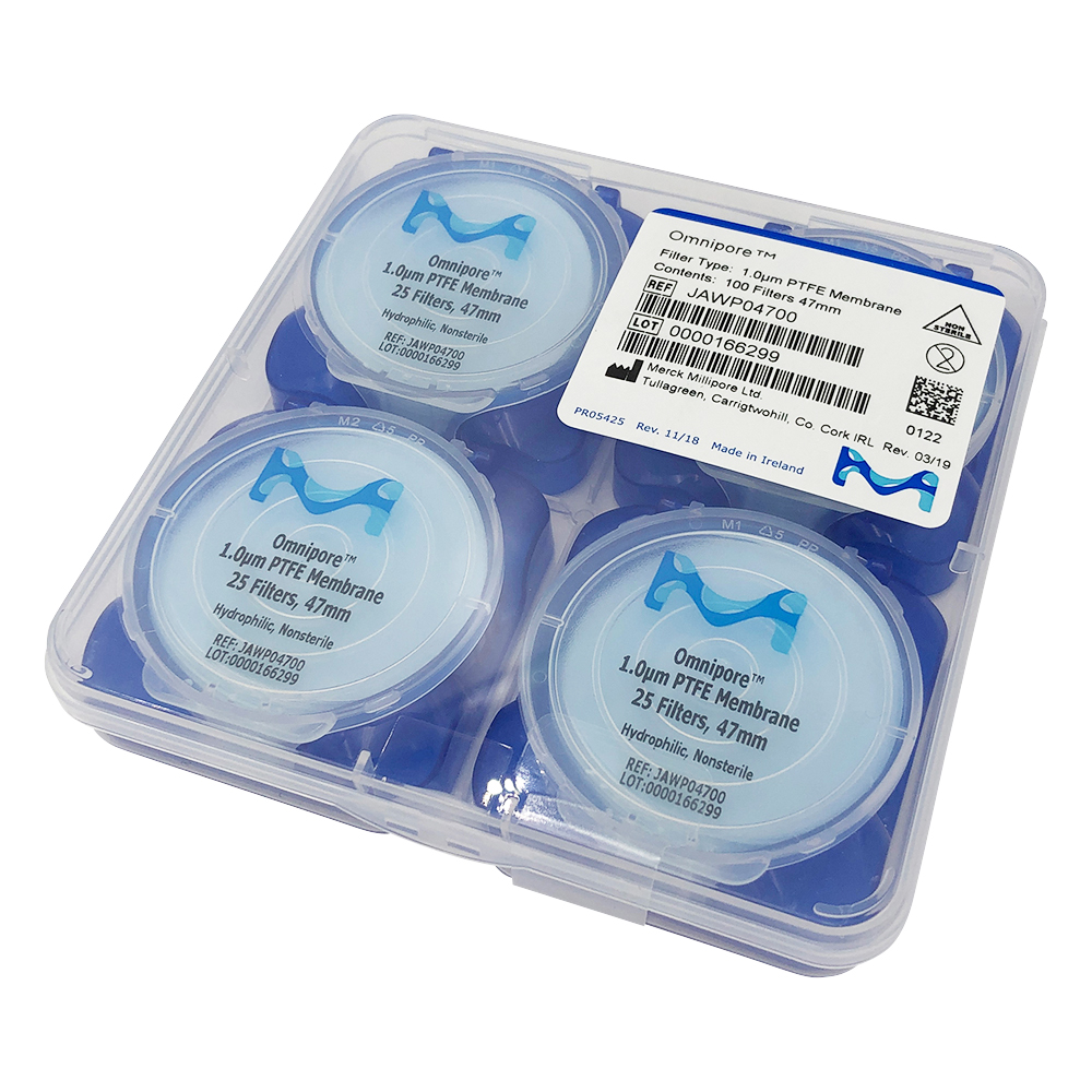オムニポアTM メンブレン（水系、溶媒系両用） 1um×φ47mm 100枚入 JAWP04700