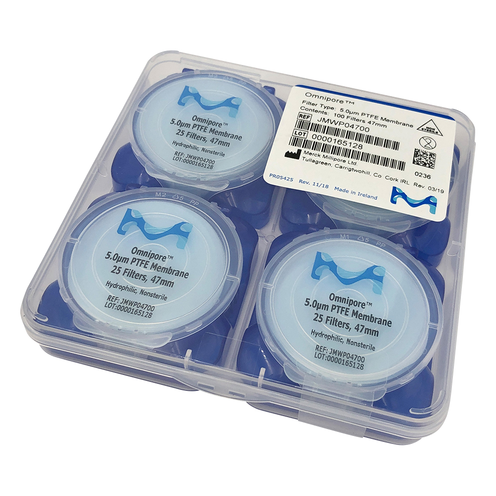 オムニポアTM メンブレン（水系、溶媒系両用） 5um×φ47mm 100枚入 JMWP04700