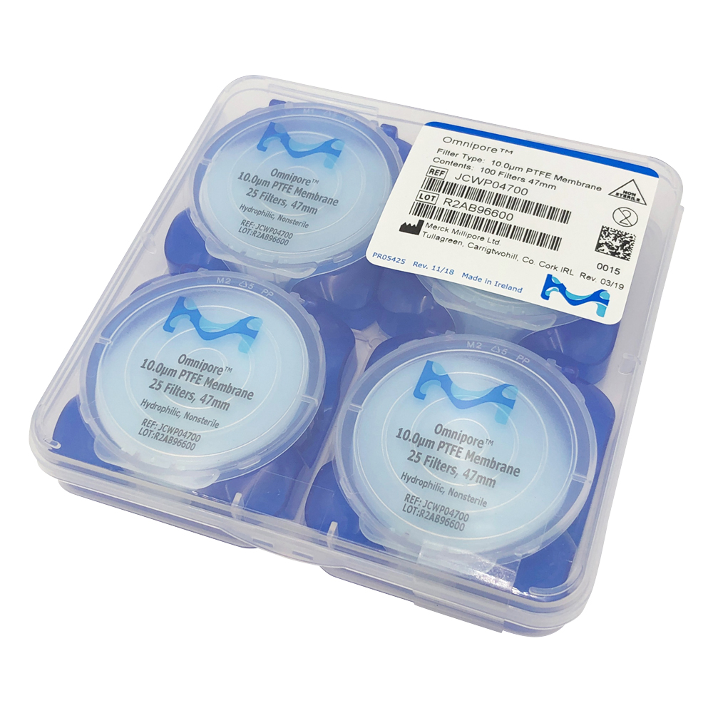 オムニポアTM メンブレン（水系、溶媒系両用） 10um×φ47mm 100枚入 JCWP04700