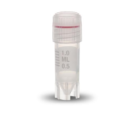 クライオバイアル Oリングシールタイプ 1.2mL 外ネジ・自立型 1箱（100個×10袋入） T308-1A