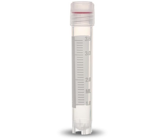 クライオバイアル Oリングシールタイプ 4mL 外ネジ・自立型 1箱（100個×10袋入） T308-4A