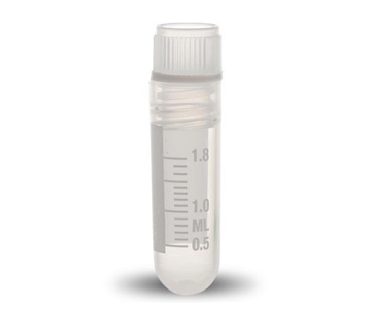 クライオバイアル Oリングシールタイプ 2mL 内ネジ・丸底 滅菌済 1箱（100個×10袋入）T311-3