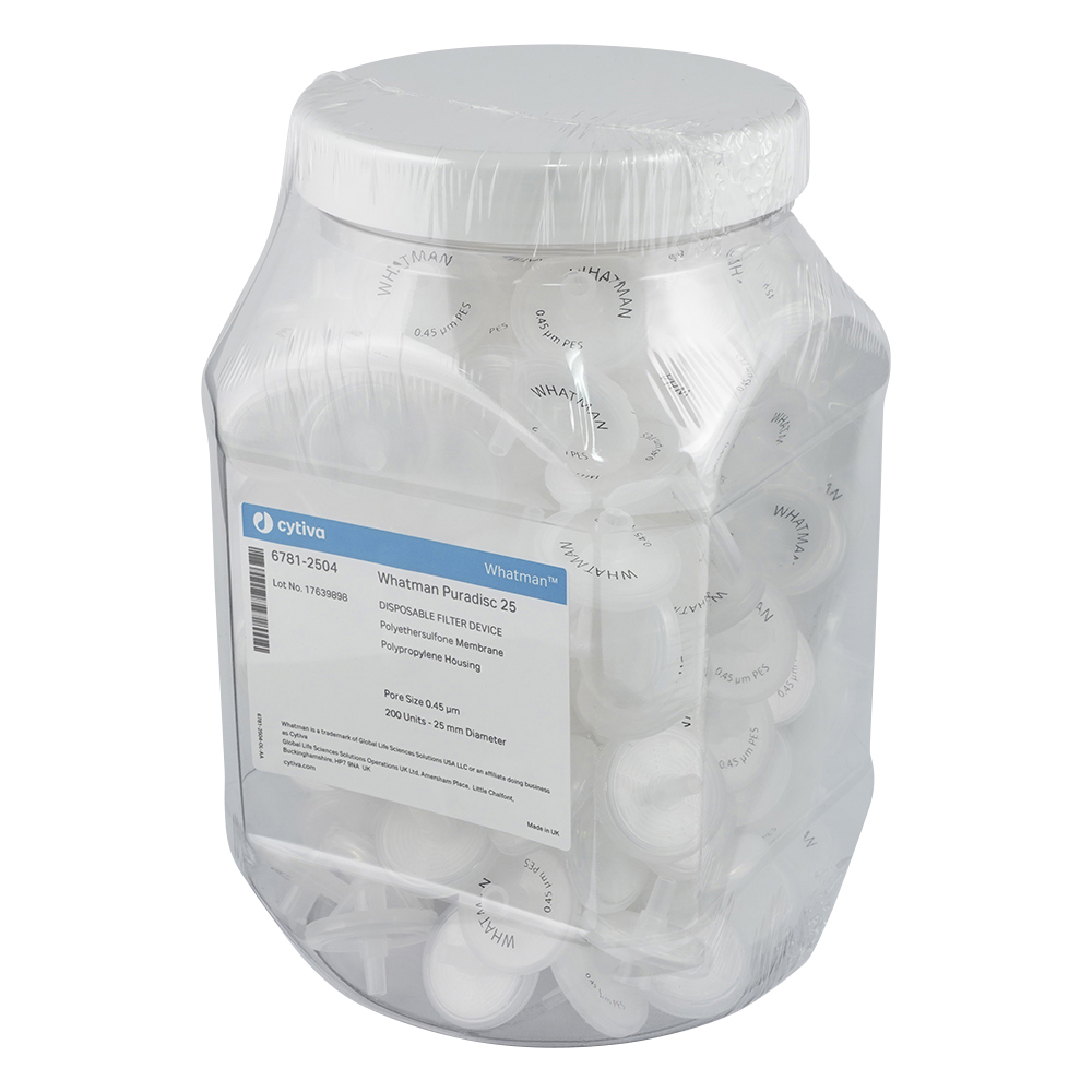 シリンジフィルター PES 0.45μm 1箱（200個入） 6781-2504