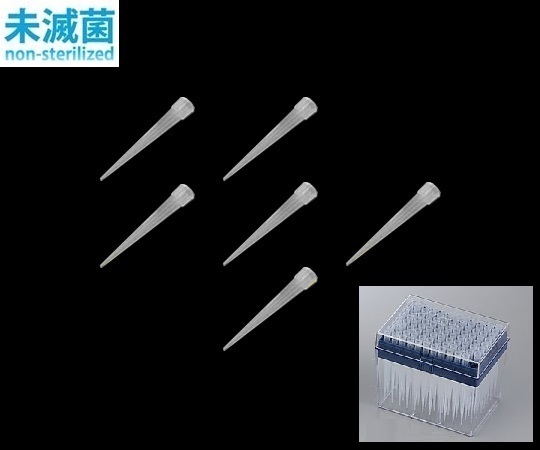 アイビスチップ（ボックスパック） 1～250uL 96本/箱×10箱 ナチュラル I-896LC