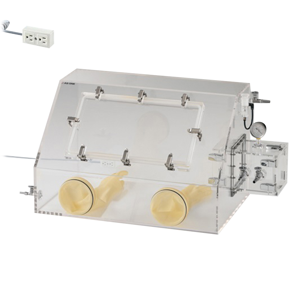 ガス置換型アクリルグローブボックス エアタイト（コンセント付き） 800PC