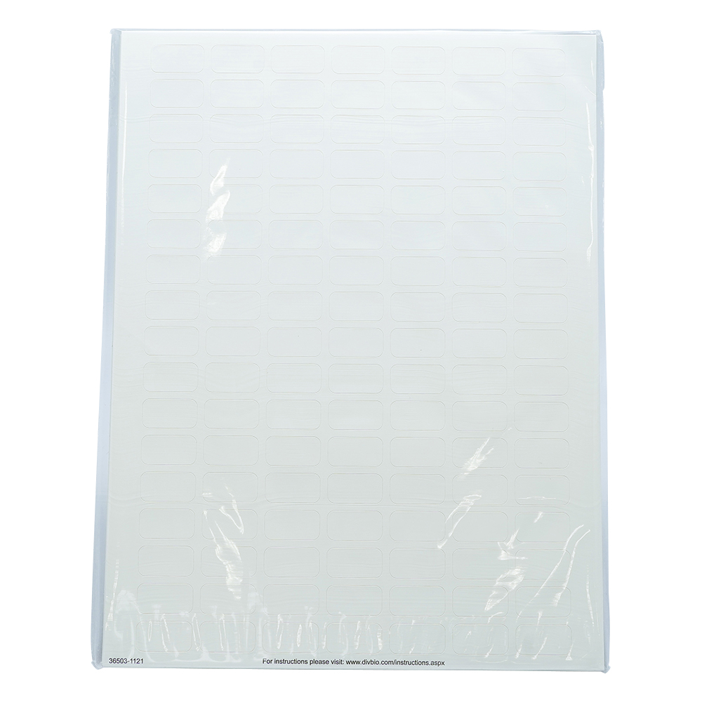 マイクロチューブ用ラベル 0.5mL用ホワイト 1箱（119枚×20ラベル入） M-40073