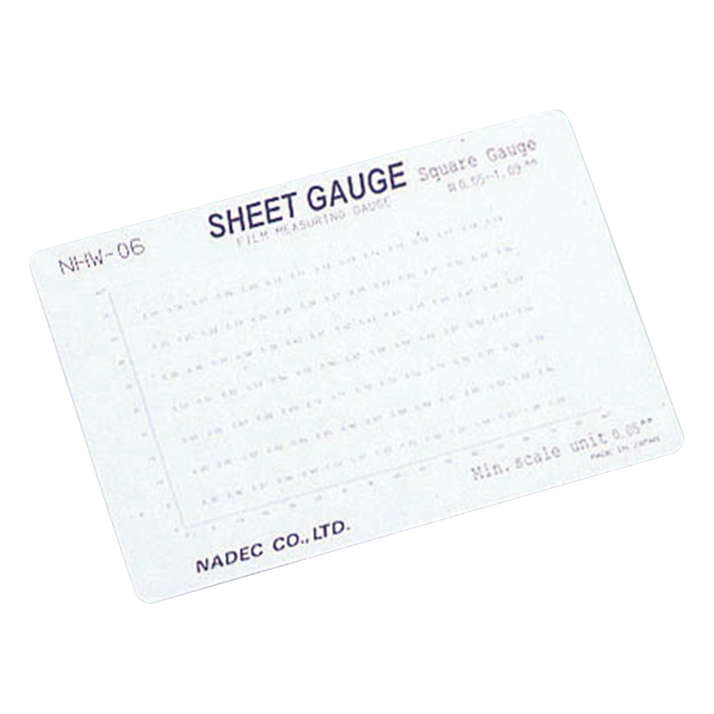顕微鏡用スケール（シートゲージ） スクエアゲージ NHW-06