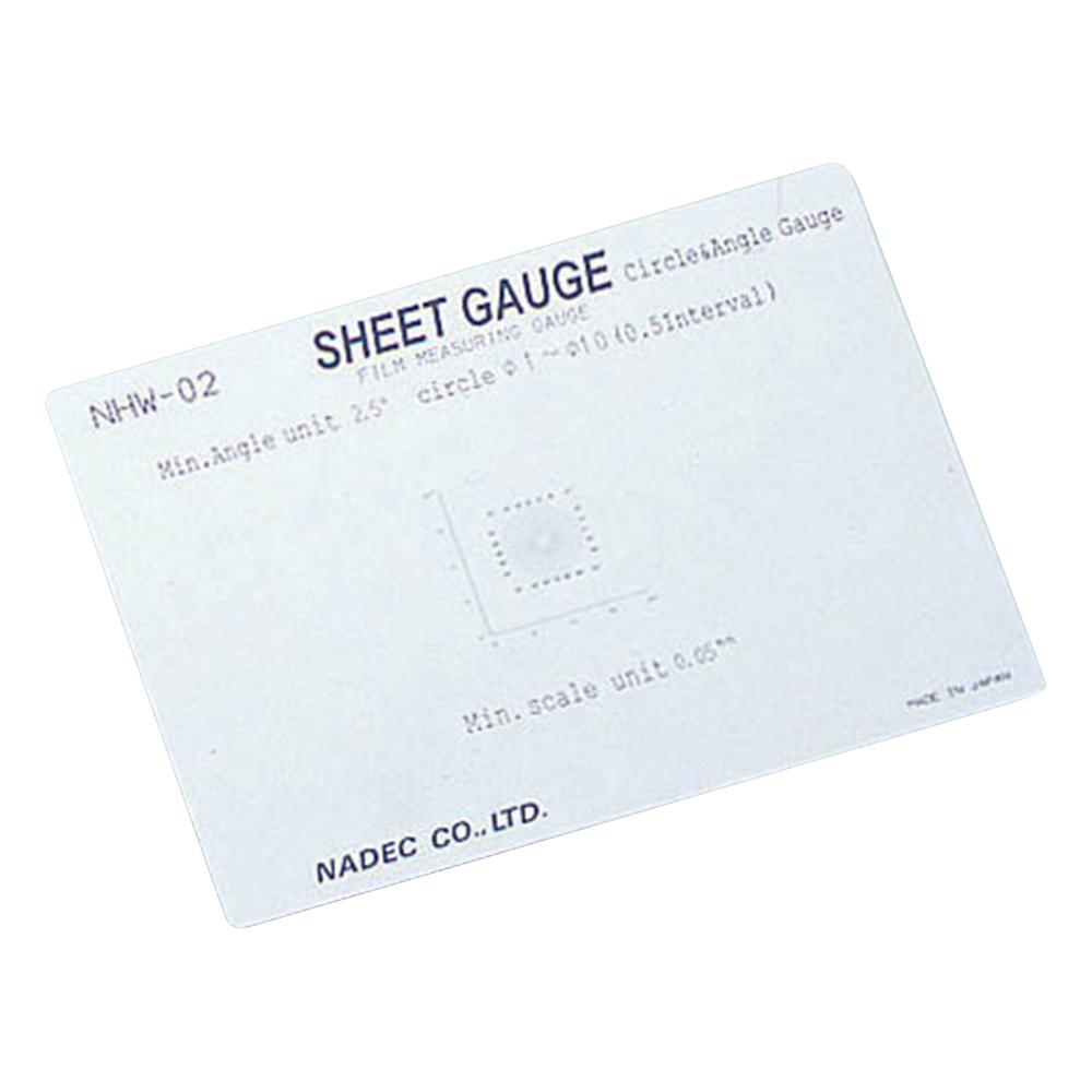 顕微鏡用スケール（シートゲージ） アングルゲージ NHW-02