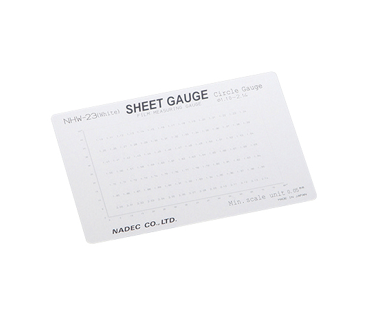 顕微鏡用スケール（シートゲージ） サークルゲージ NHW-23（white）