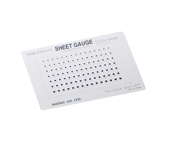 顕微鏡用スケール（シートゲージ） サークルゲージ NHW-23（black）
