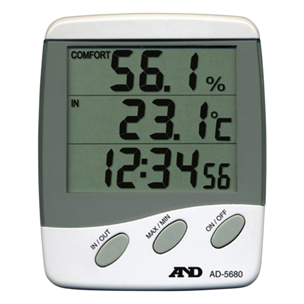 外部センサー付き温湿度計(快適さのめやすを表示) AD-5680