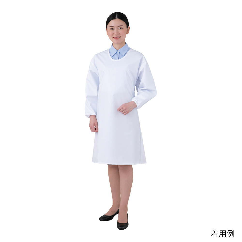 センシア（R）エプロン 袖付 E1201-0G