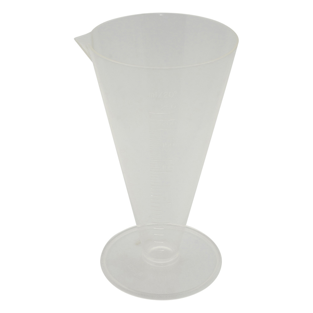 コニカル液量計（PMP製） 250mL 1423