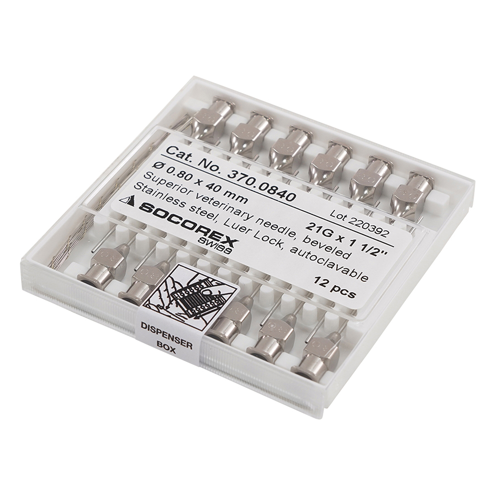 自給式マイクロピペット（アキュラ）用 ステンレスカニューラ 12本入り 370.084