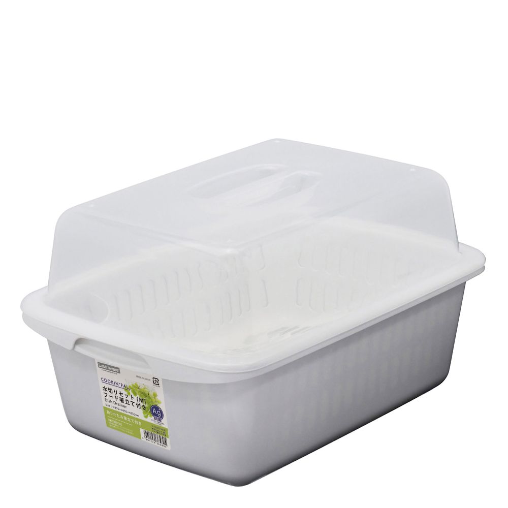 水切りカゴ フード付き ホワイト K-1658FWH