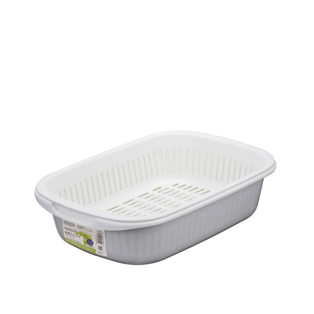 水切りカゴ 水切りパッド ホワイト K-1657WH