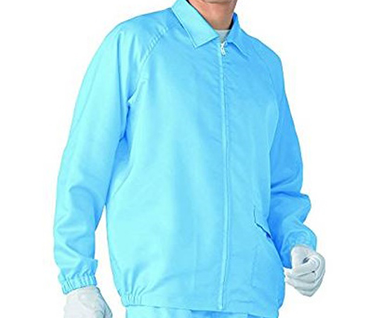 無塵衣AS203C(男女兼用上着) ﾌﾞﾙｰ AS203C L