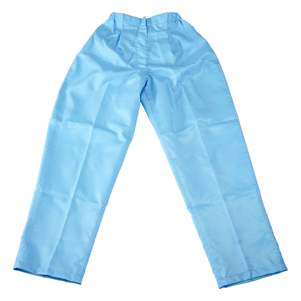 無塵衣AS305B(女性用ﾊﾟﾝﾂ･腰裏付) ﾌﾞﾙｰ AS305B L