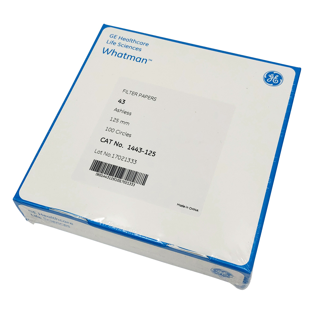 定量円形濾紙 No.43 12.5cm 100枚入 1443-125