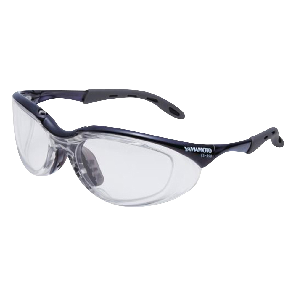 JIS保護メガネ（フレックスフレームタイプ） YS-390PET-AF/BK