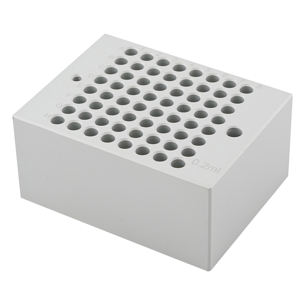 ドライバス（ビーズ・ウォーターバス兼用）用 ブロック 0.2mLPCRチューブ 64本用 MD-B0.2