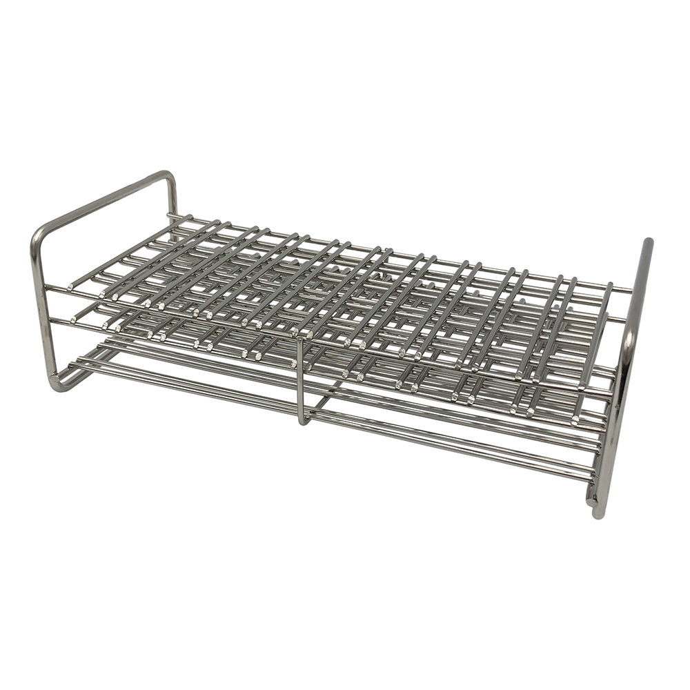 ステンレス試験管立 配列：5×10 サイズ：□11mm 10‐50M