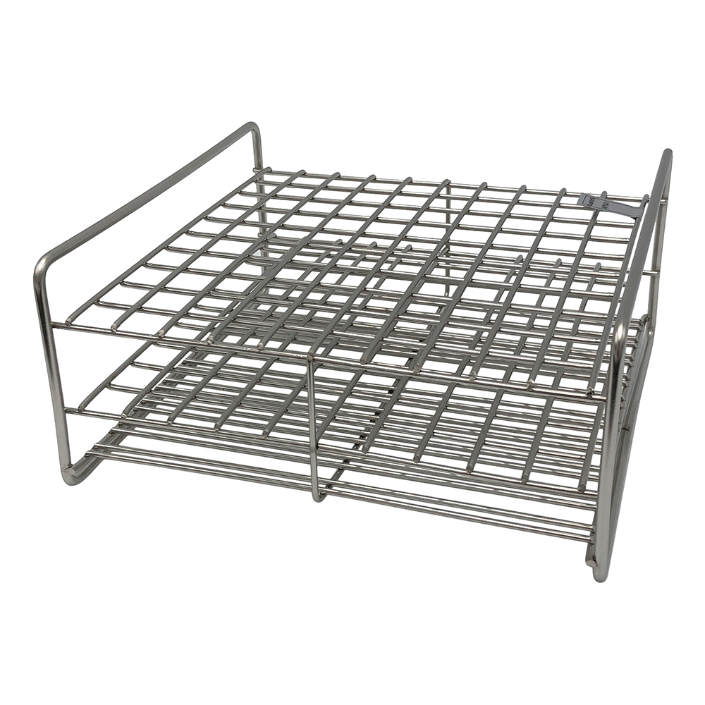 ステンレス試験管立 配列：10×10 サイズ：□15mm 13‐100L