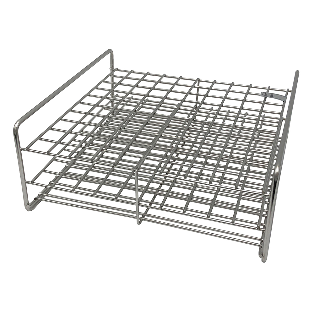 ステンレス試験管立 配列：10×10 サイズ：□17mm 15‐100L