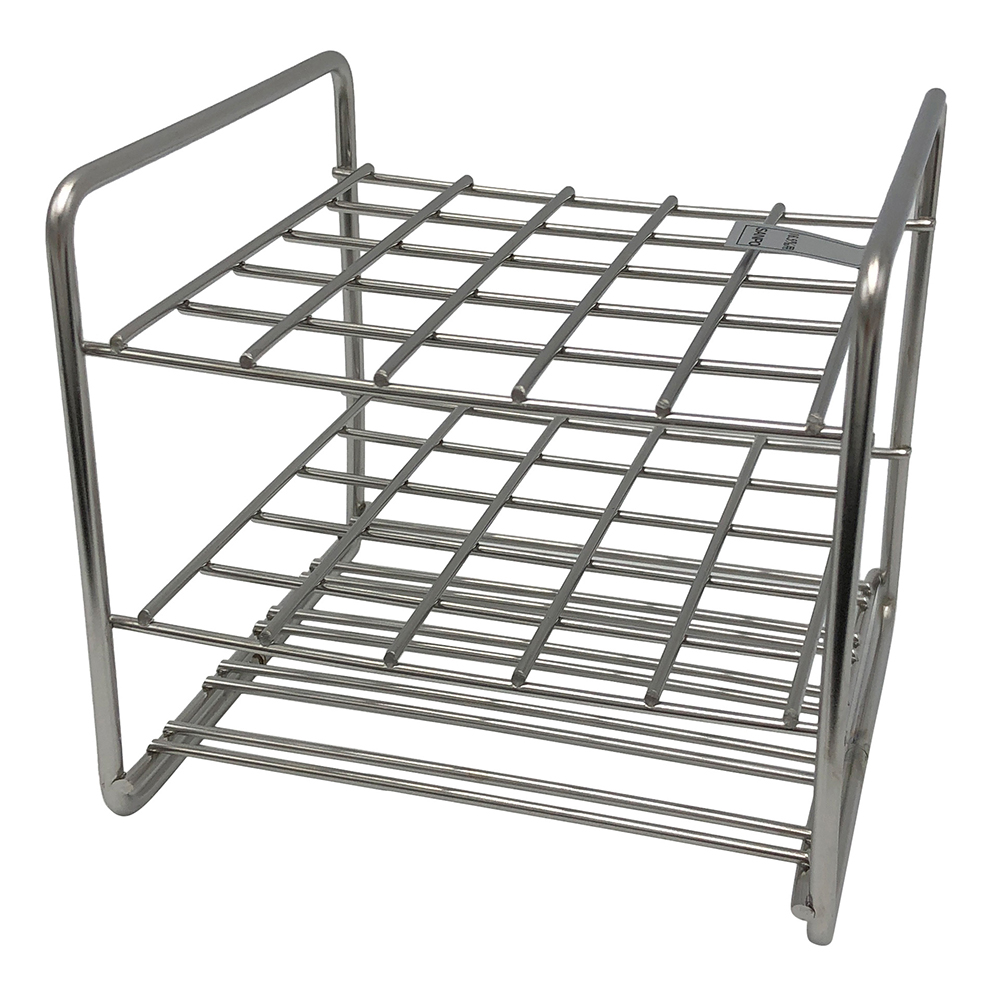 ステンレス試験管立 配列：5×5 サイズ：□18.5mm 16.5‐25H