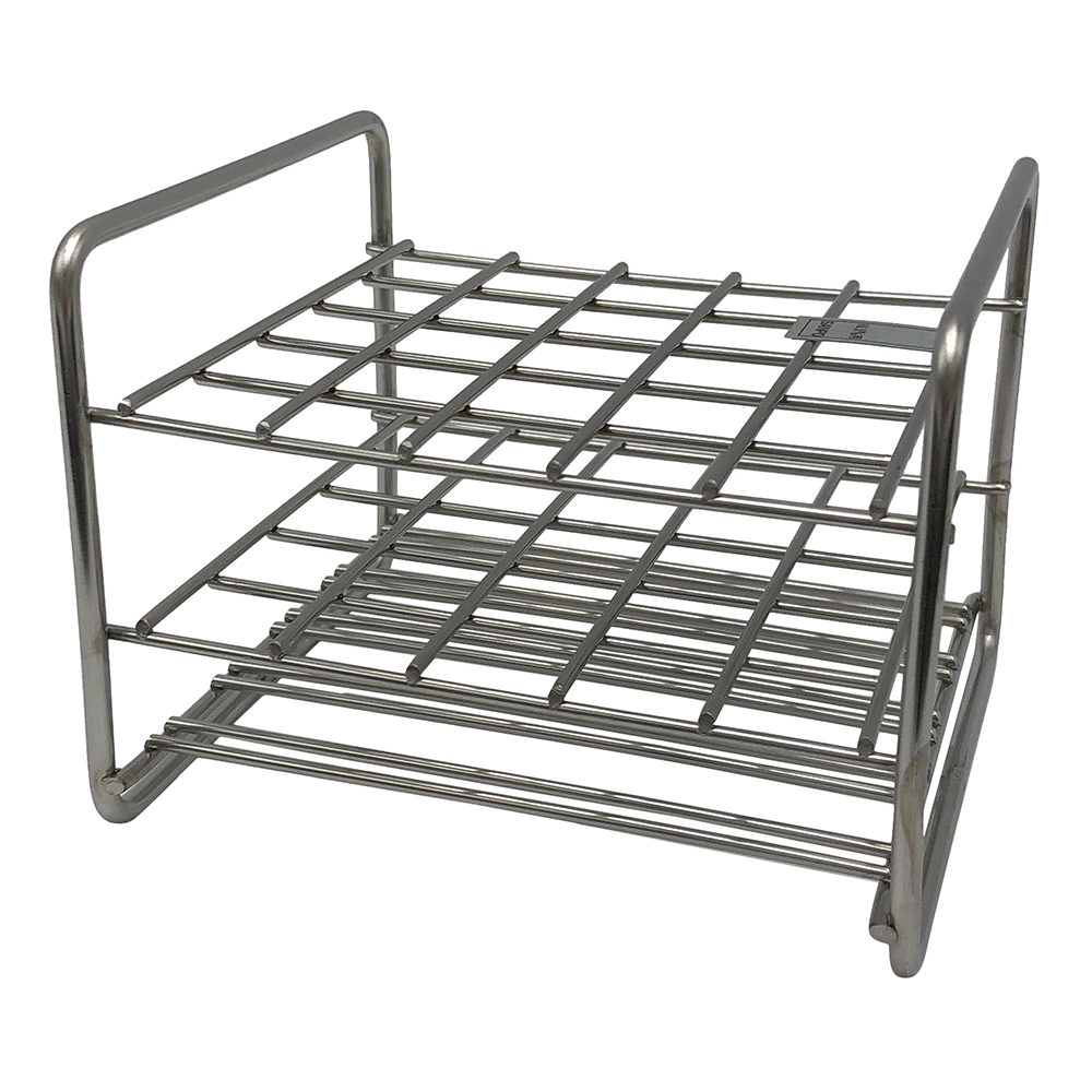 ステンレス試験管立 配列：5×5 サイズ：□18.5mm 16.5‐25L