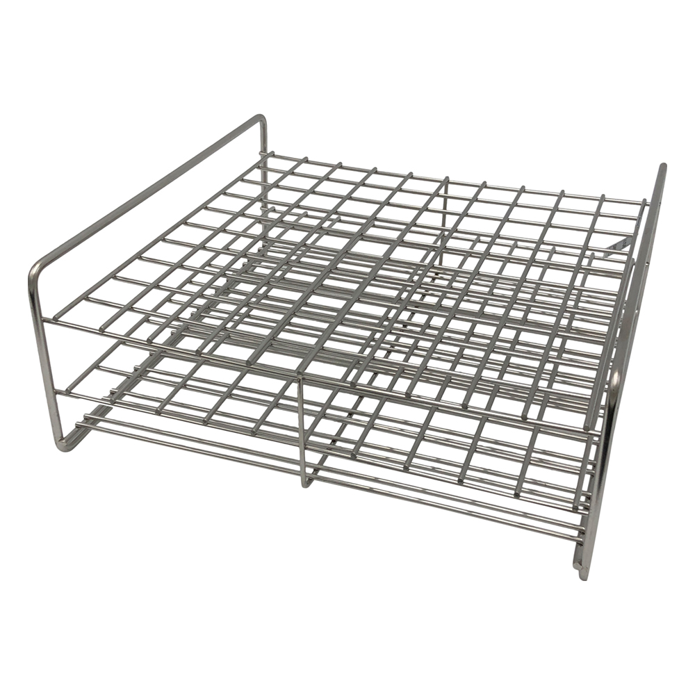 ステンレス試験管立 配列：10×10 サイズ：□18.5mm 16.5‐100L