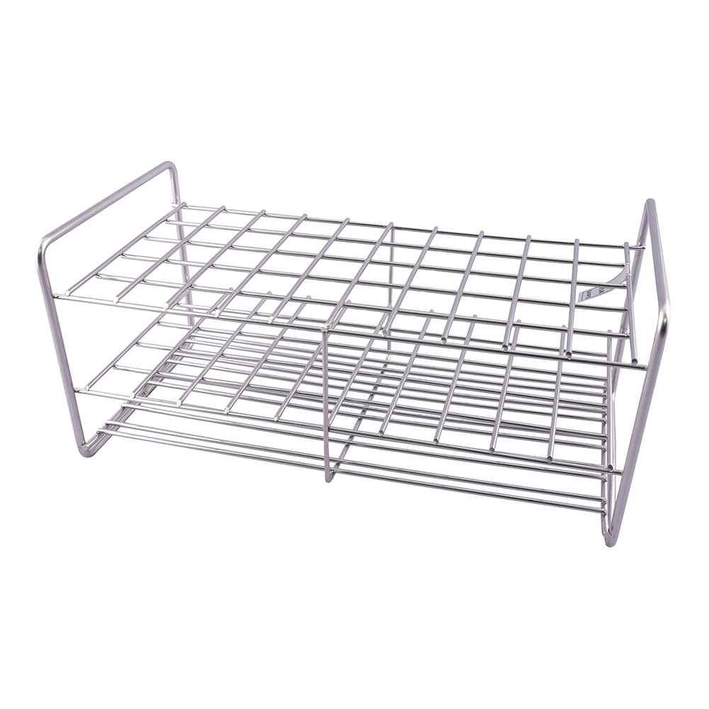 ステンレス試験管立 配列：5×10 サイズ：□20mm 18‐50H