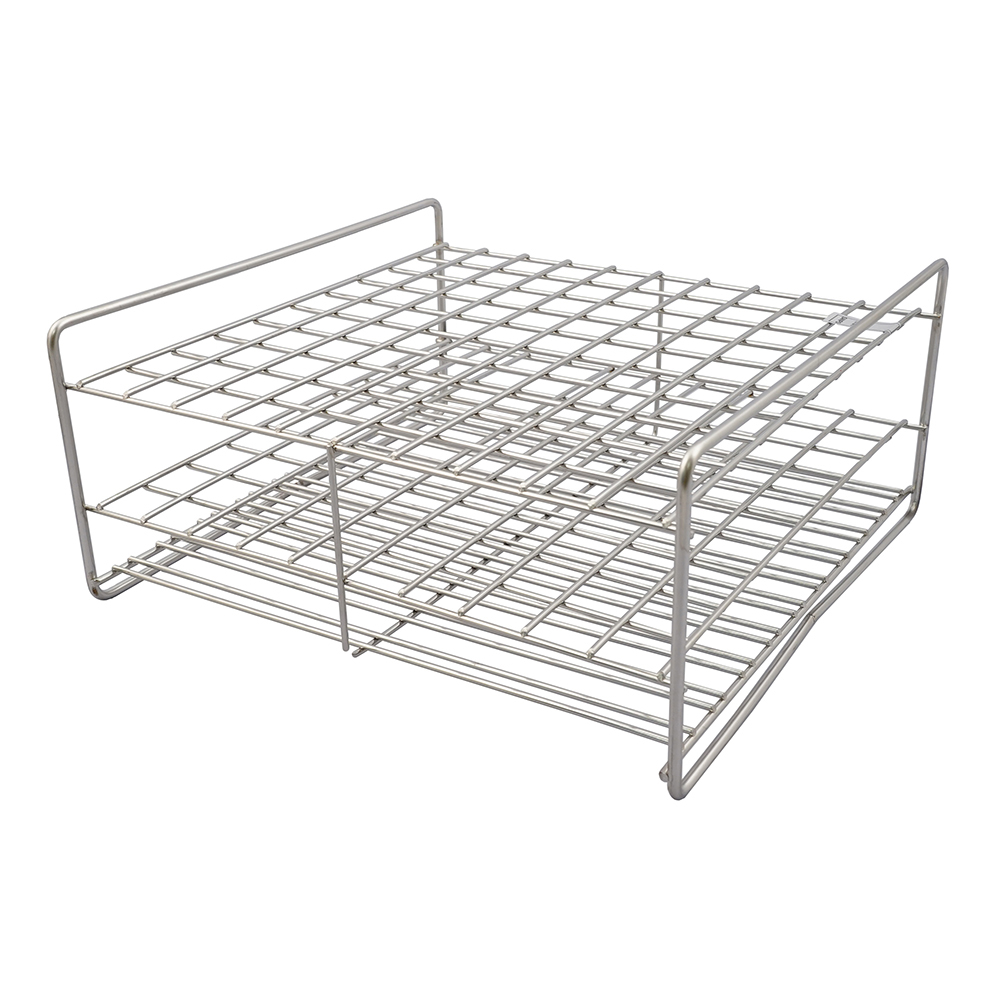 ステンレス試験管立 配列：10×10 サイズ：□20mm 18‐100H