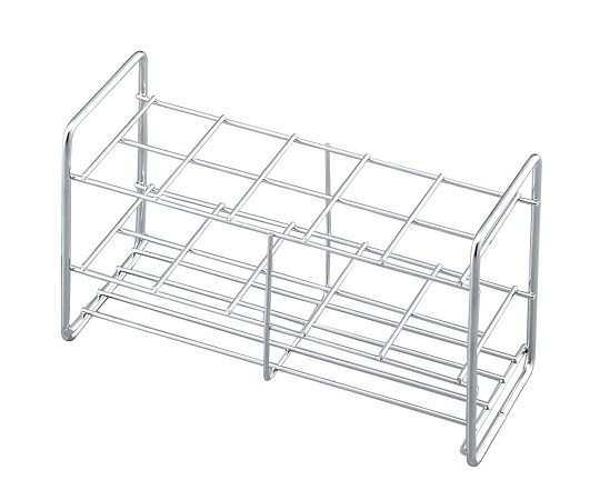 ステンレス試験管立 配列：2×5 サイズ：□32mm 30‐10