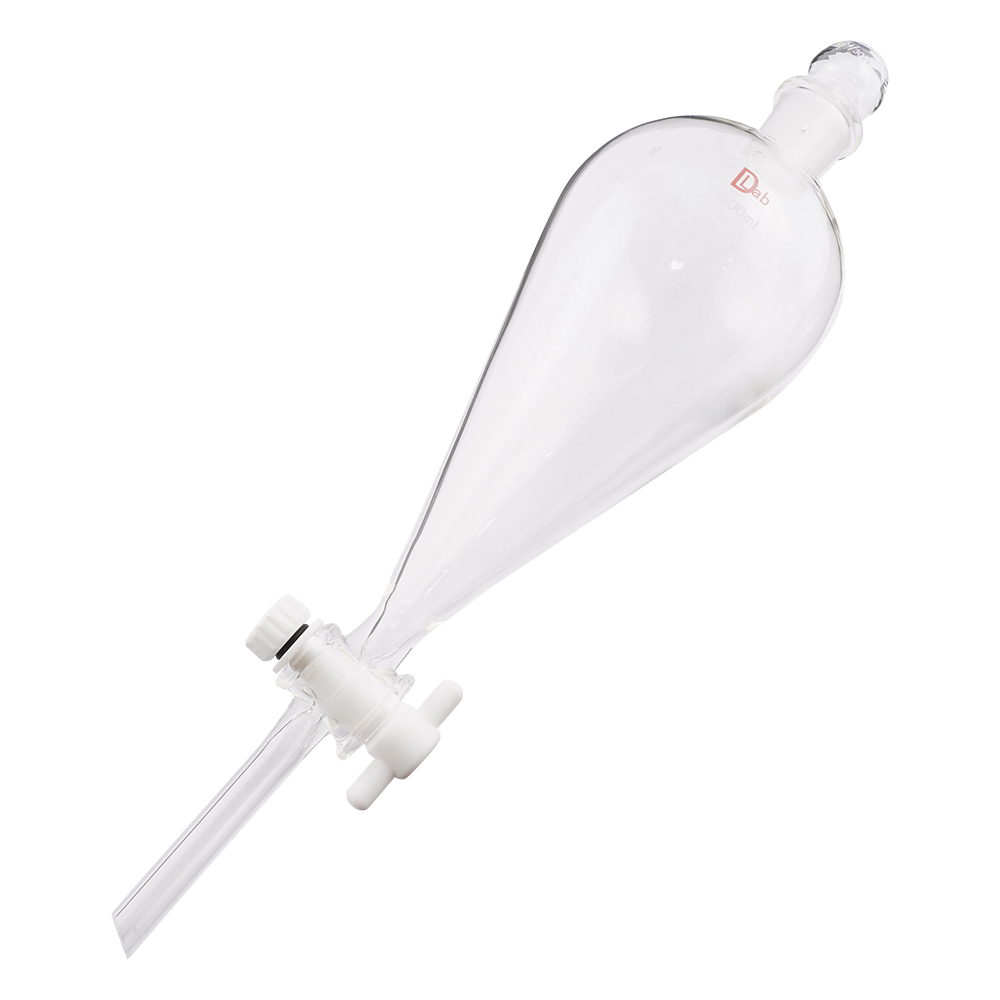 分液ロートスキーブ型 PTFEコック付 500mL