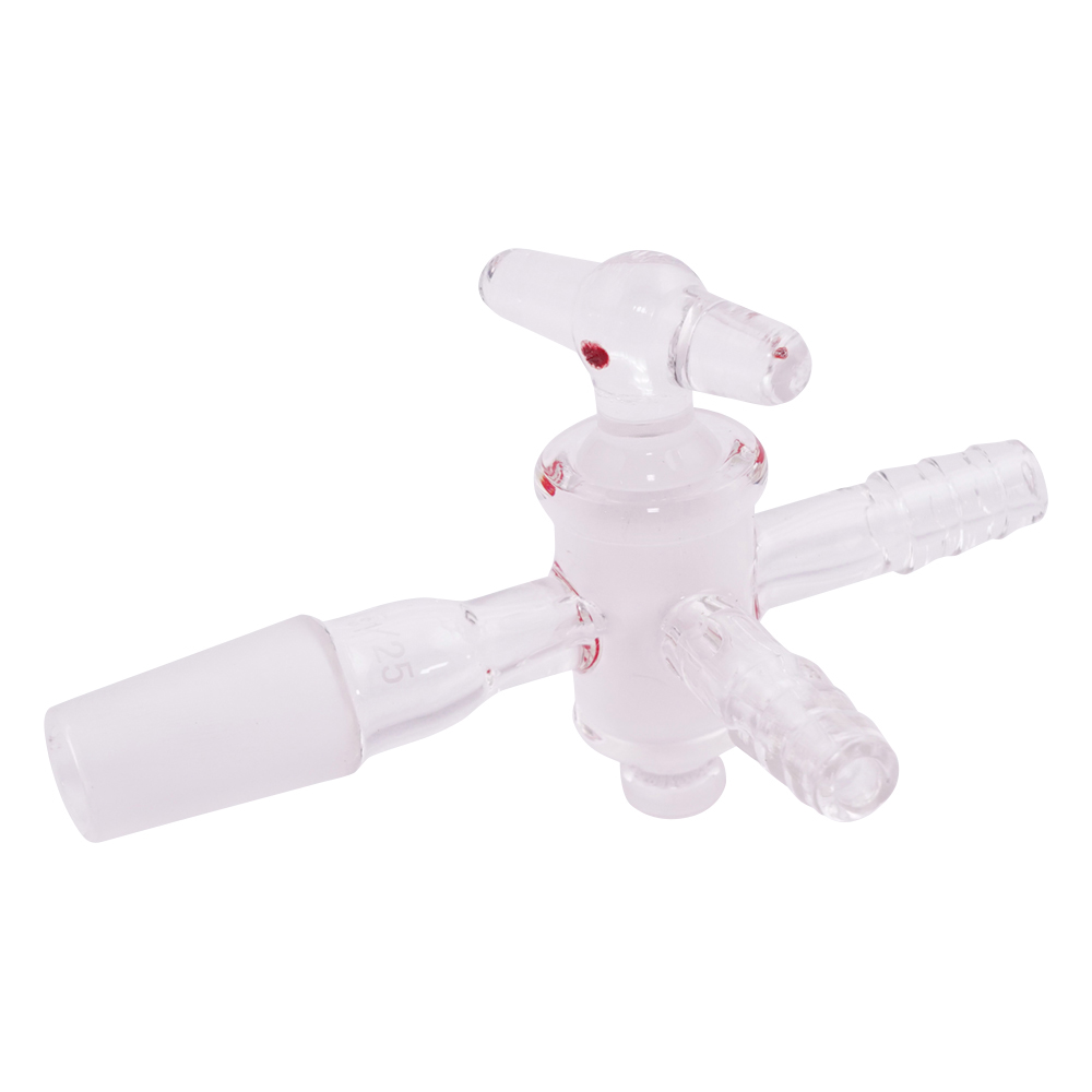 ジョイント付三方コック ガラスコック TS15/25