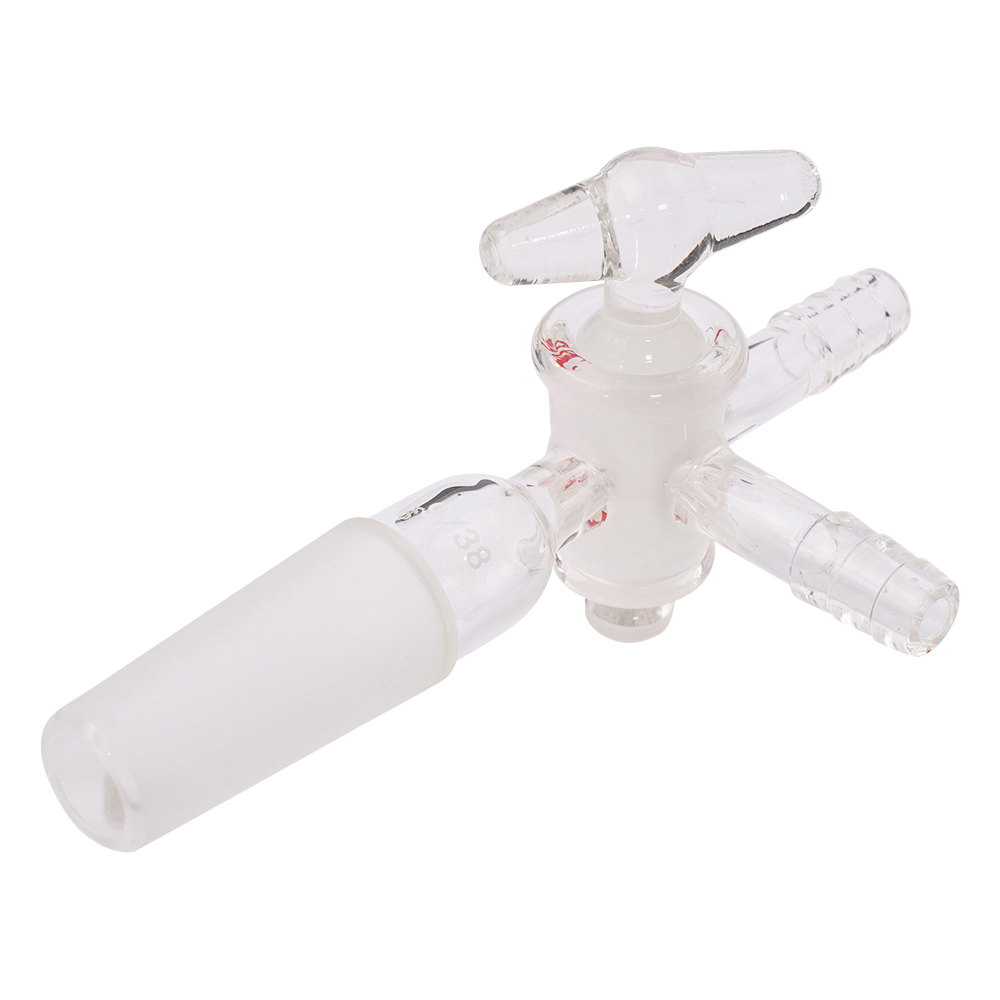 ジョイント付三方コック ガラスコック TS19/38