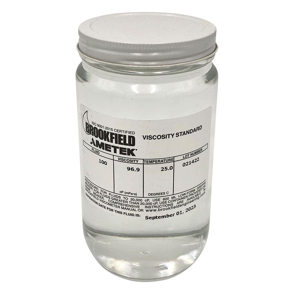 ブルックフィールド シリコン標準粘度液 100mPa・s 100 CPS