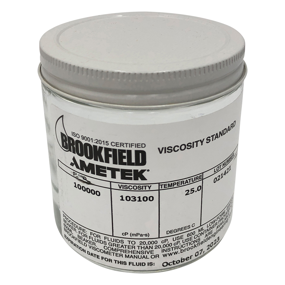ブルックフィールド シリコン標準粘度液 100000mPa・s 100000 CPS