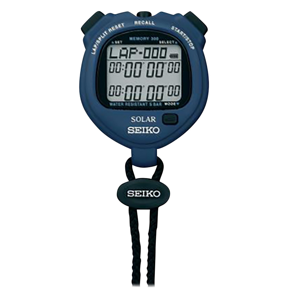デジタルストップウォッチ（ソーラー充電型） ブルー SVAJ005