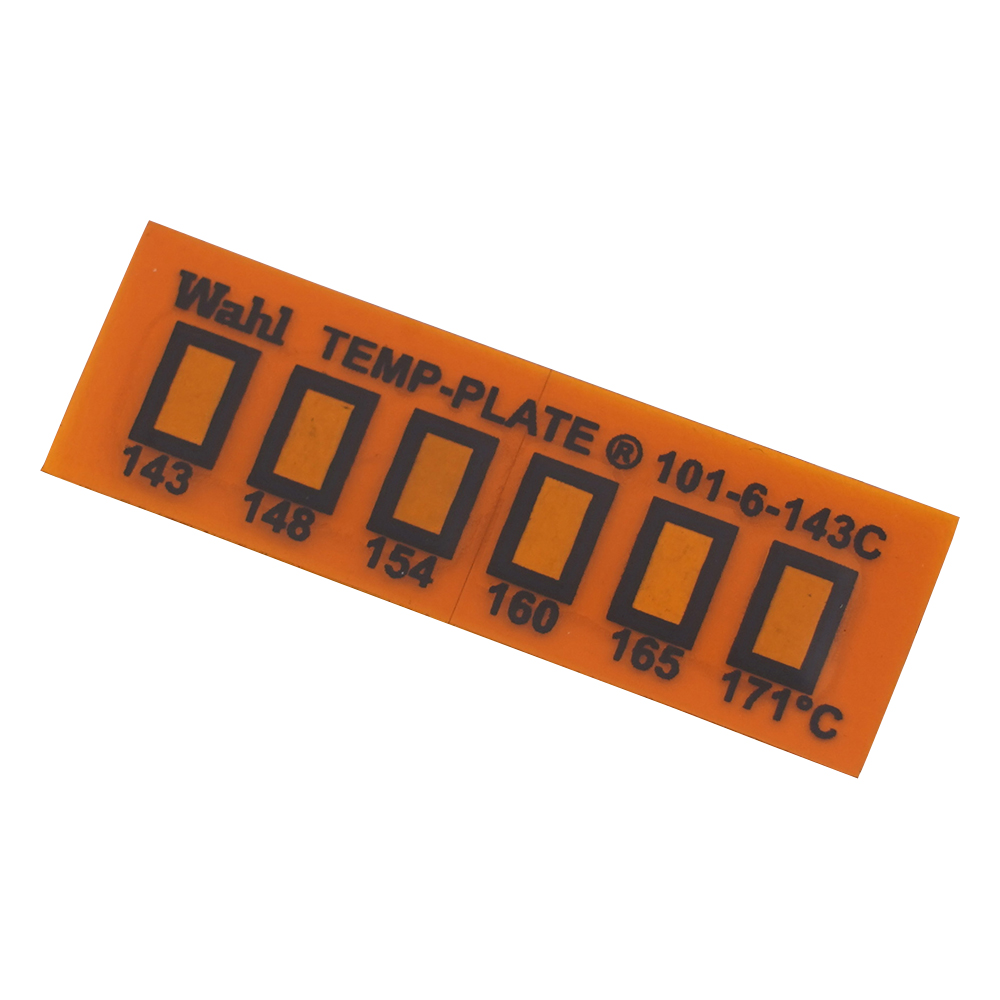 テンプ・プレート（不可逆性） 6点表示 1箱（10枚入） 101-6V-143