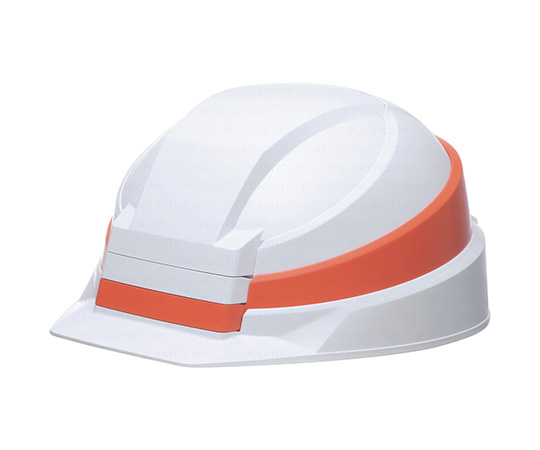 折りたたみ式ヘルメット IZANO2 ホワイト/オレンジライン AA21-W/O